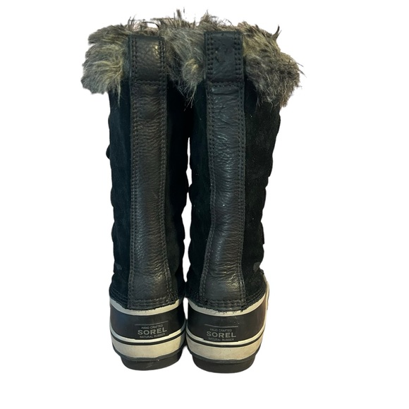 SOREL Joan of Arctic Waterproof Boot Black with Faux Fur Size 10.5 Women's - Picture 5 of 7